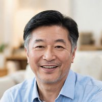 中年男性用户老李，面带自信笑容